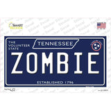 Zombie Tennessee Blue Novelty Sticker Decal