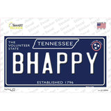 B Happy Tennessee Blue Novelty Sticker Decal