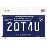 2QT4U Tennessee Blue Novelty Sticker Decal