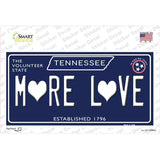 More Love Hearts Tennessee Blue Novelty Sticker Decal