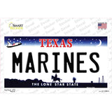 Texas Marines Novelty Sticker Decal