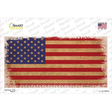 Grunge American Flag Novelty Sticker Decal