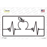 Apple Heart Beat Novelty Sticker Decal