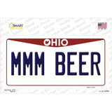 MMM Beer Ohio Novelty Sticker Decal
