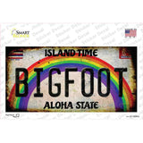 Bigfoot Hawaii Novelty Sticker Decal