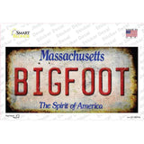 Bigfoot Massachusetts Novelty Sticker Decal