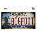 Bigfoot Oklahoma Novelty Sticker Decal