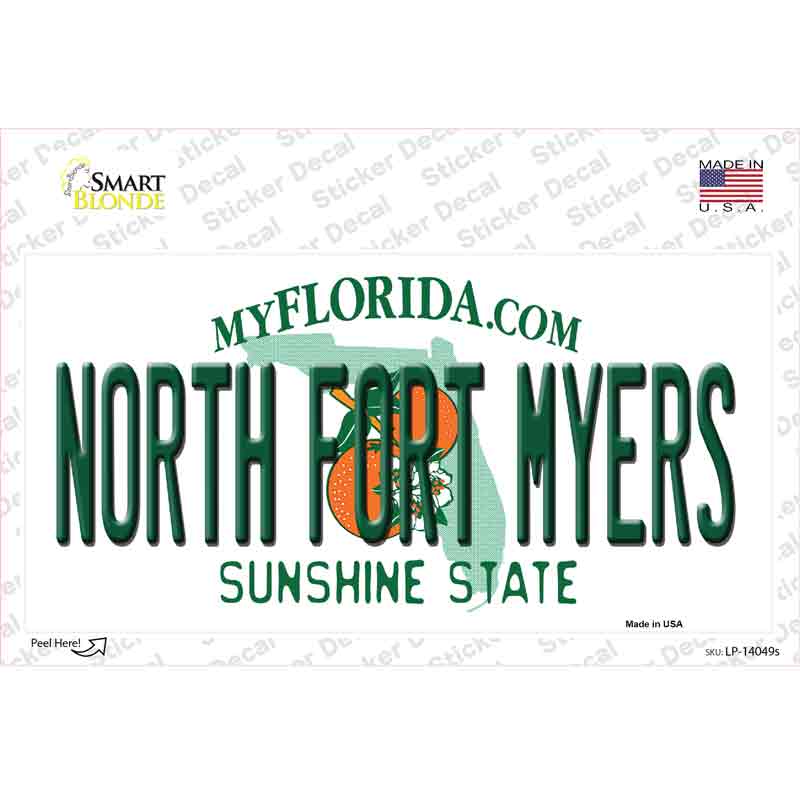 North Fort Myers Florida Novelty Sticker Decal