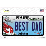 Best Dad Maine Lobster Novelty Sticker Decal