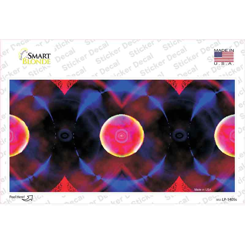 Red Purple Nova Novelty Sticker Decal