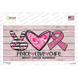 Peace Love Cure Novelty Sticker Decal