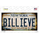 Billieve Excelcior New York Novelty Rectangular Sticker Decal