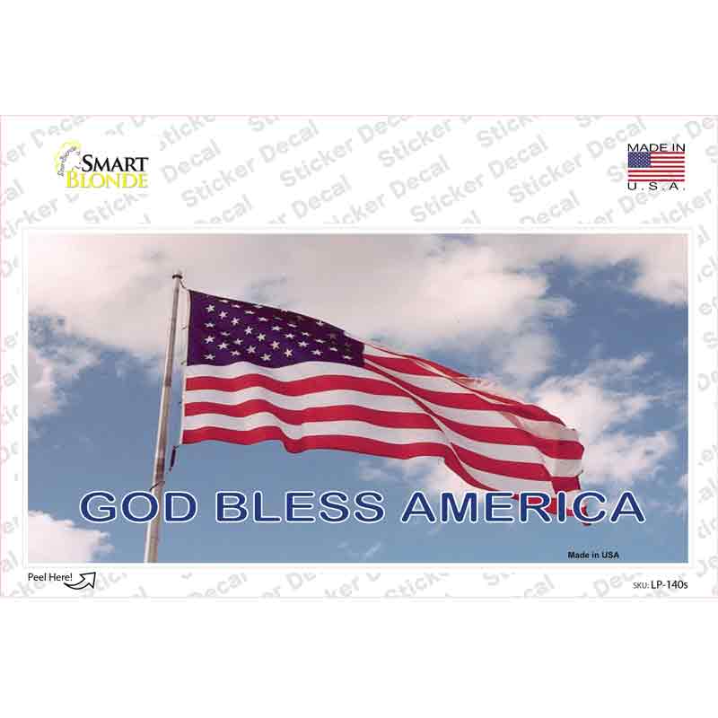 God Bless America Novelty Sticker Decal