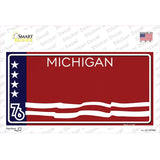 Michigan Bicentennial 76 Novelty State Blank Sticker Decal