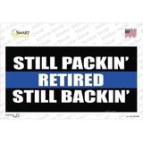 Still Packin Still Backin Police Line Novelty Sticker Decal