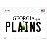 Plains Georgia Novelty Sticker Decal