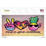 Peace Love Summer Novelty Sticker Decal