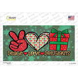 Peace Love Presents Novelty Sticker Decal