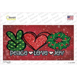 Peace Love Joy Novelty Sticker Decal