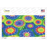 Blue Green Tie-Dye Novelty Sticker Decal