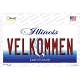 Velkommen Illinois Novelty Sticker Decal