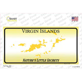 Virgin Islands Blank Novelty Sticker Decal