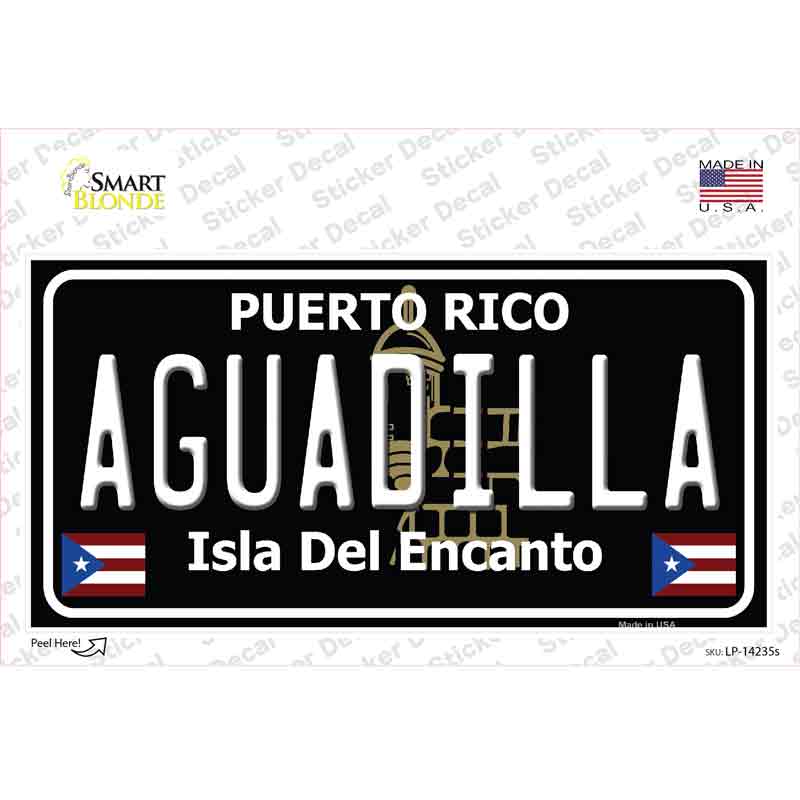Aguadilla Puerto Rico Black Novelty Sticker Decal