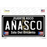 Anasco Puerto Rico Black Novelty Sticker Decal
