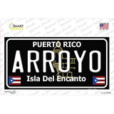 Arroyo Puerto Rico Black Novelty Sticker Decal