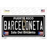 Barceloneta Puerto Rico Black Novelty Sticker Decal