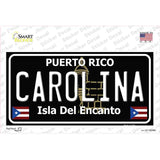 Carolina Puerto Rico Black Novelty Sticker Decal