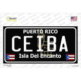 Ceiba Puerto Rico Black Novelty Sticker Decal