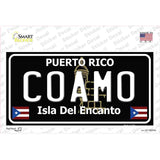 Coamo Puerto Rico Black Novelty Sticker Decal