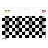 Waving Checkered Flag Novelty Sticker Decal