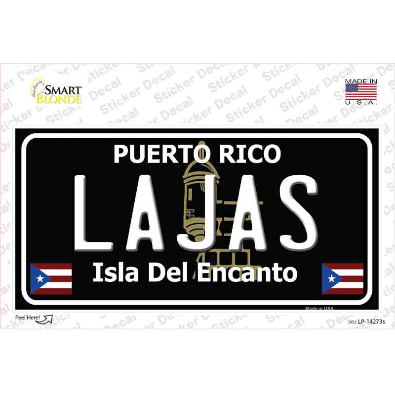 Lajas Puerto Rico Black Novelty Sticker Decal