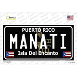 Manati Puerto Rico Black Novelty Sticker Decal
