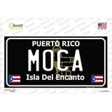 Moca Puerto Rico Black Novelty Sticker Decal