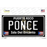 Ponce Puerto Rico Black Novelty Sticker Decal