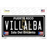 Villalba Puerto Rico Black Novelty Sticker Decal