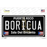 Boricua Puerto Rico Black Novelty Sticker Decal