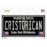 Cristorican Puerto Rico Black Novelty Sticker Decal