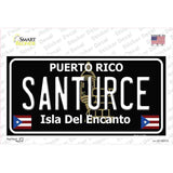 Santurce Puerto Rico Black Novelty Sticker Decal