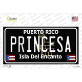 Princesa Puerto Rico Black Novelty Sticker Decal