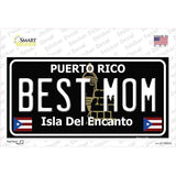 Best Mom Puerto Rico Black Novelty Sticker Decal