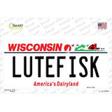 Lutefisk Wisconsin Novelty Sticker Decal