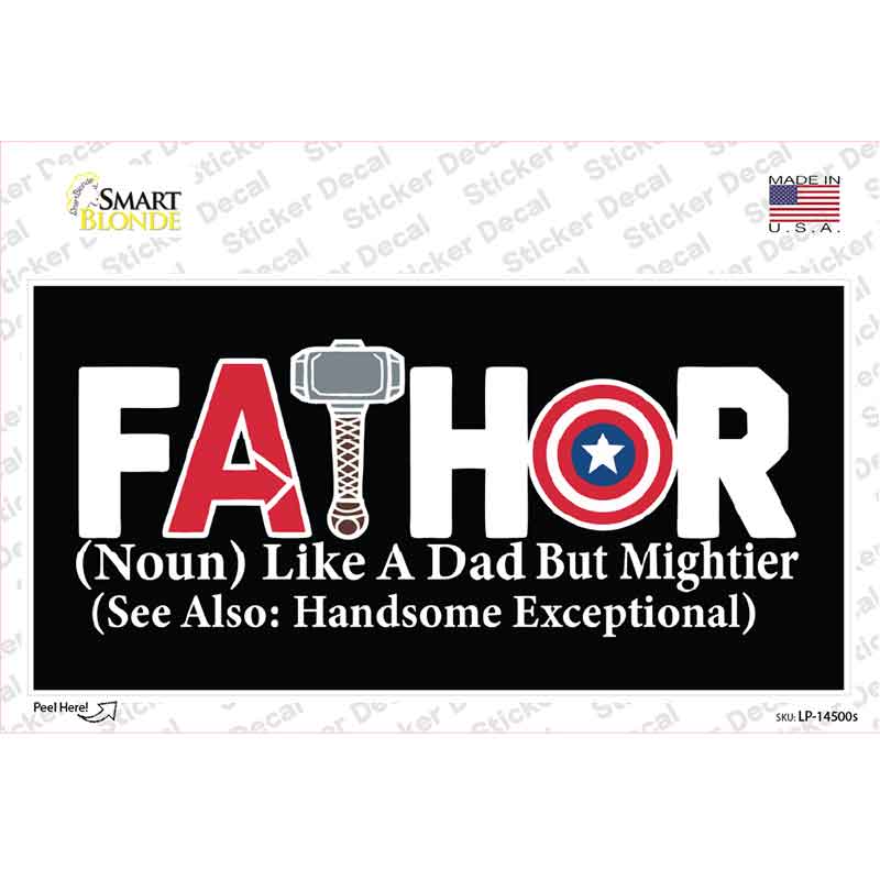 FATHOR Novelty Sticker Decal LP-14500s