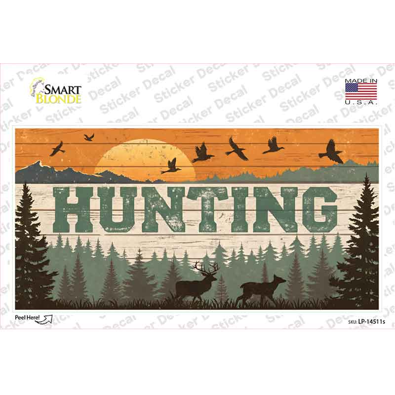 Hunting Sunset Novelty Sticker Decal LP-14511s