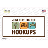 Just Here for the Hookups Novelty Sticker Decal LP-14531s
