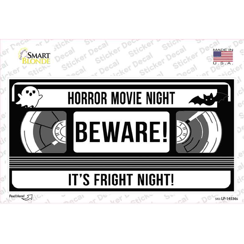 Horror Movie Night Novelty Sticker Decal LP-14536s