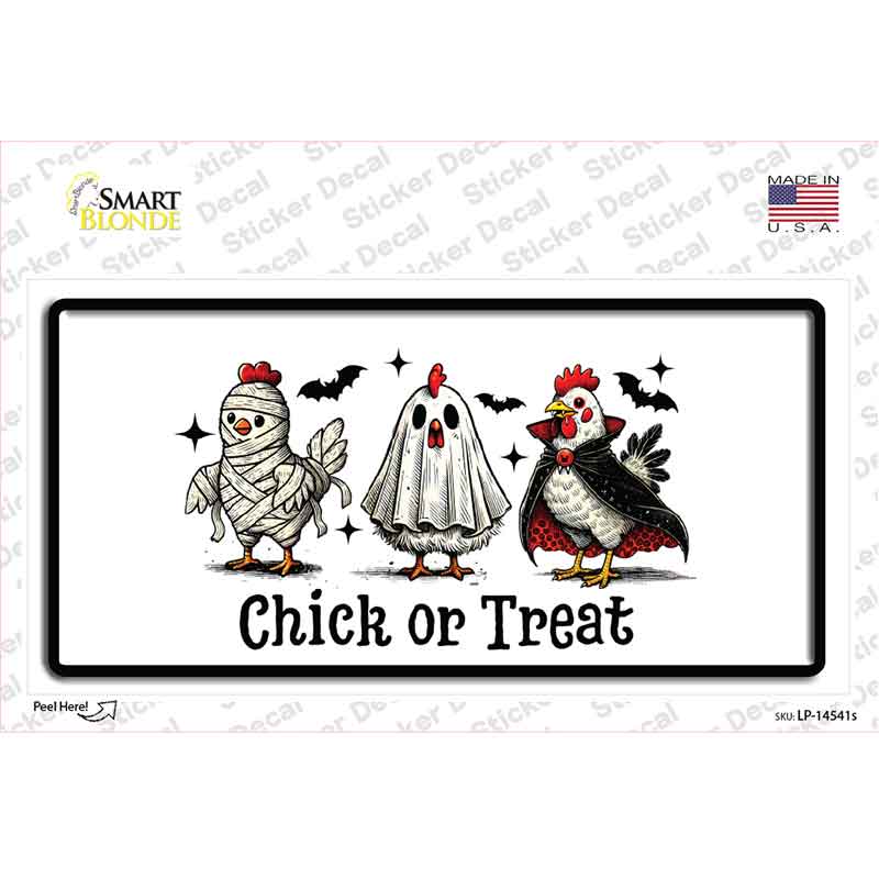 Chick or Treat Novelty Sticker Decal LP-14541s